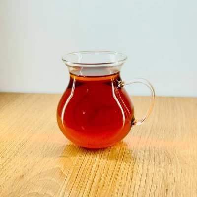 استکان ۶ تایی کمرباریک پیرکس دسته دار خمره ای l اصلی ( شرکتی )